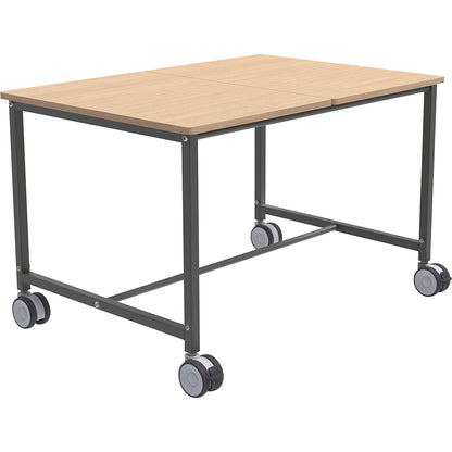 ERGO table trolley, LxWxH 800 x 1140 x 720 mm, beech.