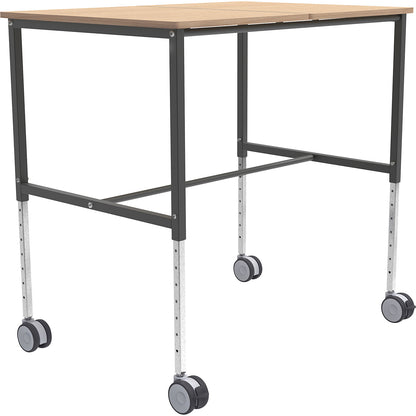 ERGO table trolley, LxWxH 800 x 1140 x 720 mm, beech.