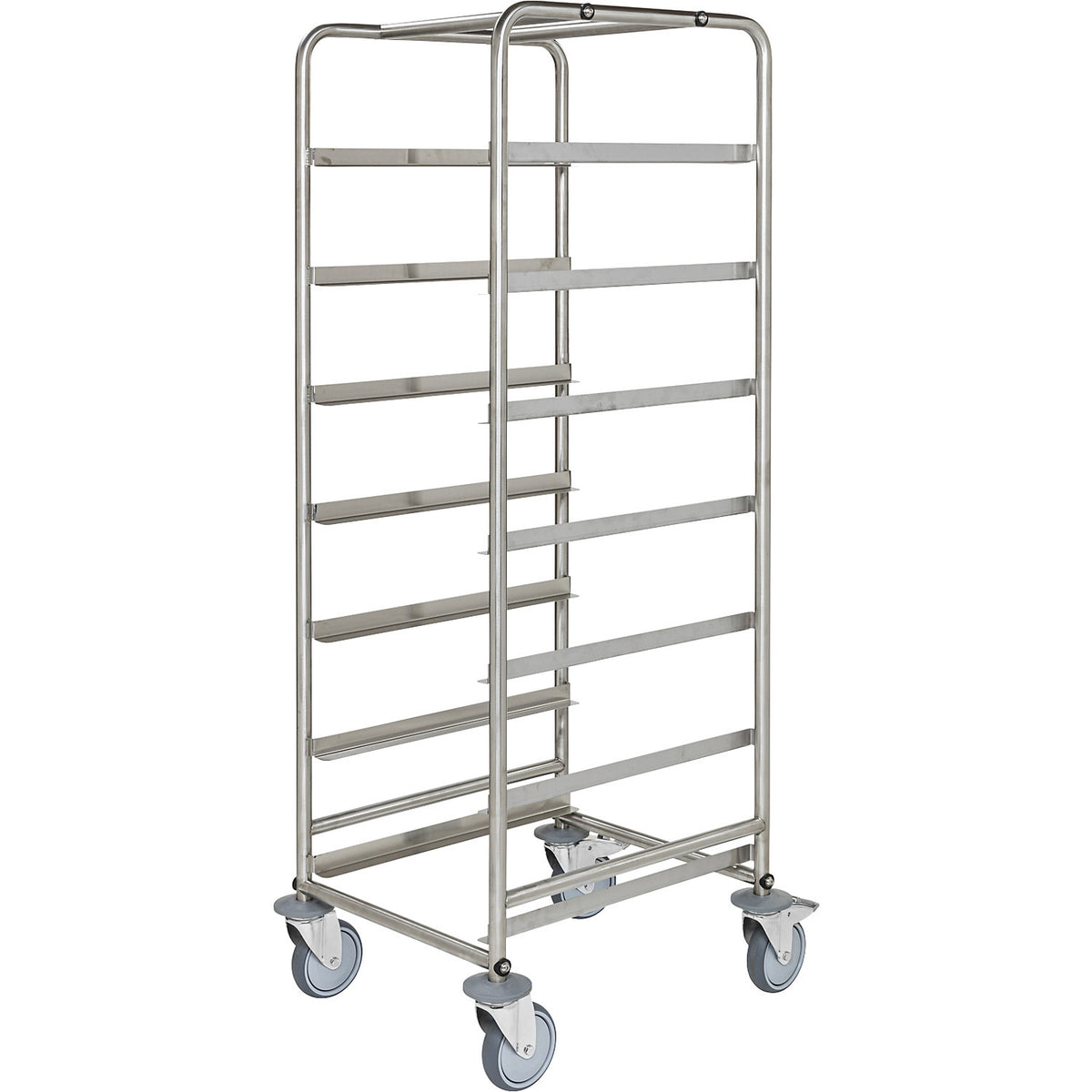 Crate trolley, stainless steel, LxWxH 560 x 500 x 1565 mm.