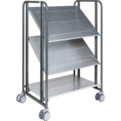 E-commerce order picking trolley, 3 shelves, LxWxH 877 x 638 x 1300 mm.