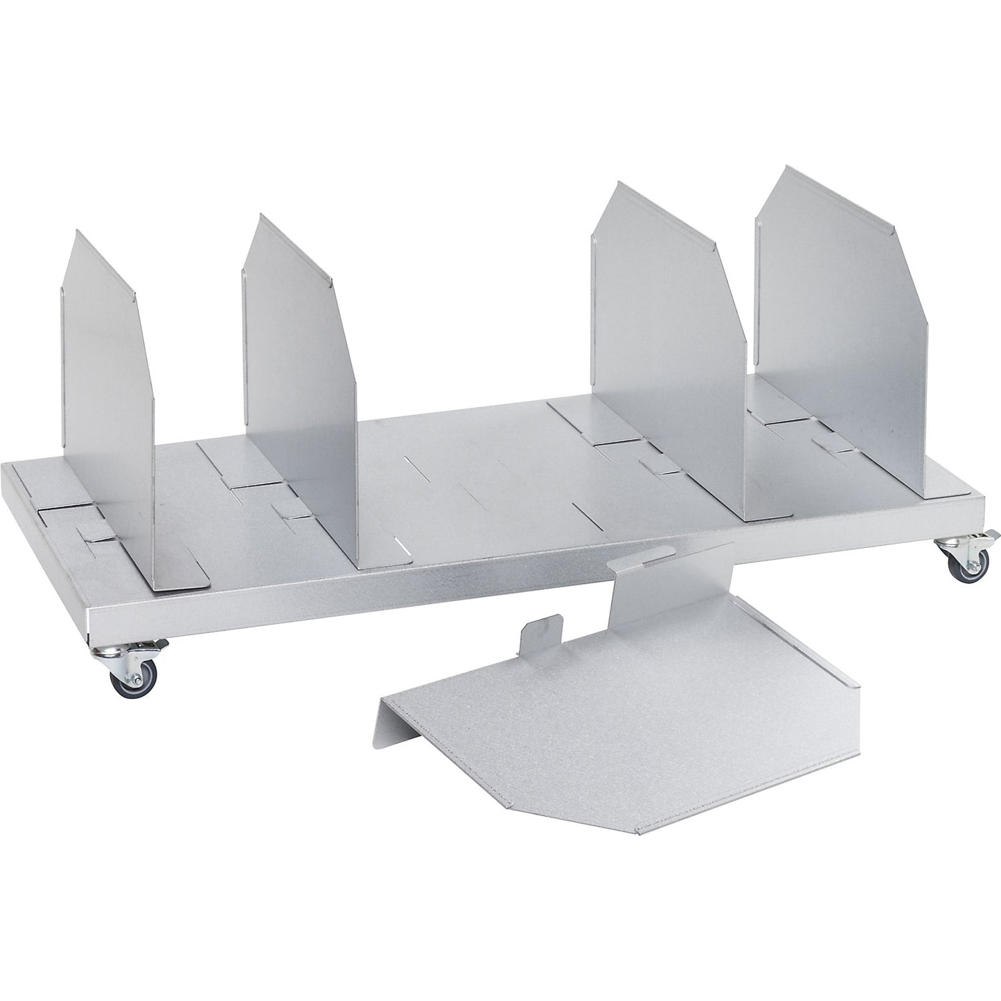 Cardboard trolley, steel, zinc plated, LxWxH 1050 x 500 x 418 mm.