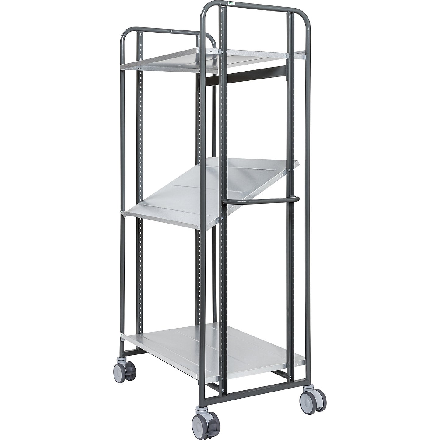 Handle, for e-commerce order picking trolleys, LxWxH 382 x 22 x 130 mm.