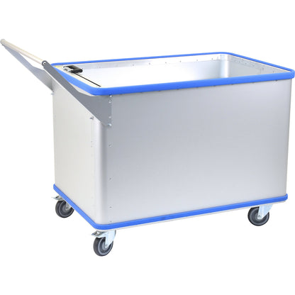 Spring loaded truck, adjustable spring force, anodised surface, capacity 480 l, with Quick Grip.