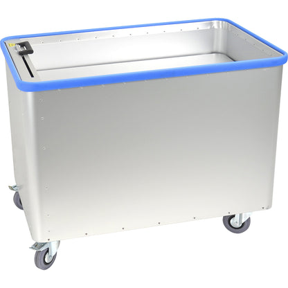 Spring loaded truck, adjustable spring force, anodised surface, capacity 480 l, without handle.