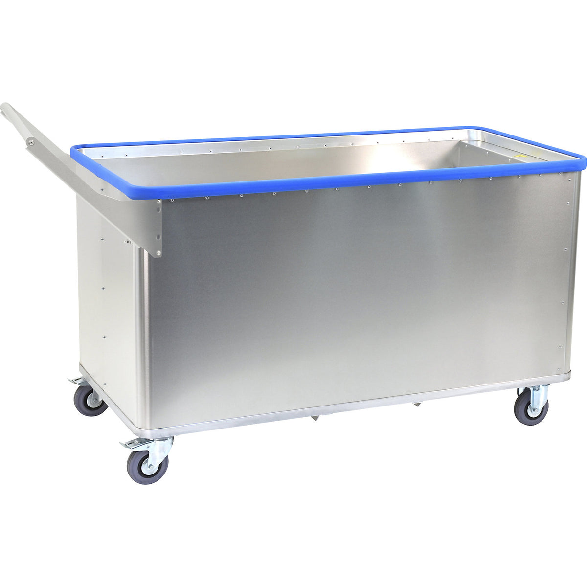 Spring loaded truck D, smooth finish, capacity 615 l, with Quick Grip.