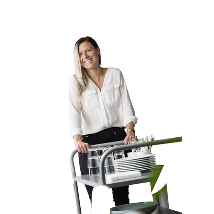 Zero table trolley, 3 shelves, LxWxH 1070 x 585 x 940 mm.