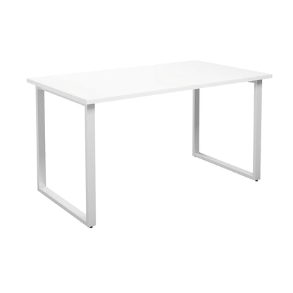 DUO-O multi-purpose desk, straight tabletop, depth 800 mm, width 1400 mm, white / white.