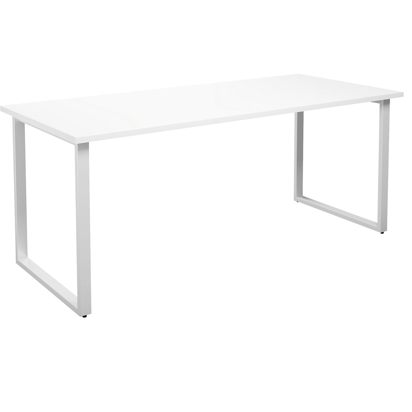 DUO-O multi-purpose desk, straight tabletop, depth 800 mm, width 1800 mm, white / white.