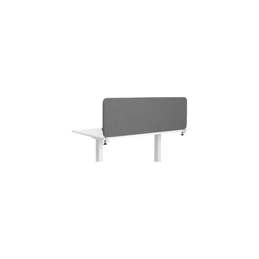 Softline Salsa acoustic desk partition, top mounted, height 450 mm, fabric, width 2000 mm, grey.