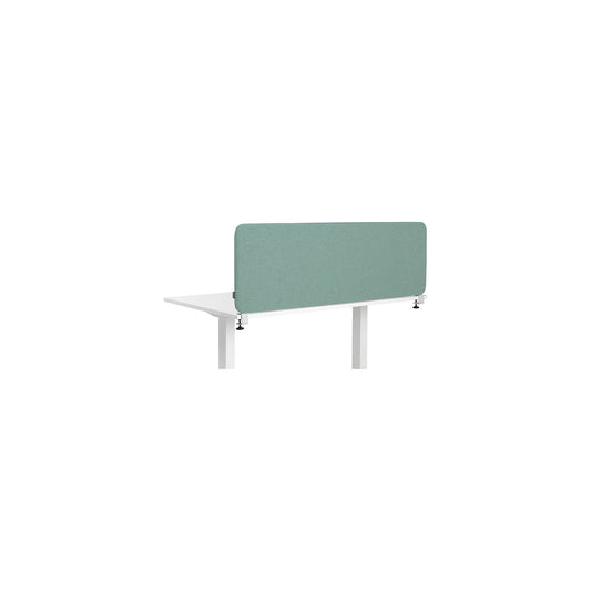 Softline Salsa acoustic desk partition, top mounted, height 450 mm, fabric, width 600 mm, green.
