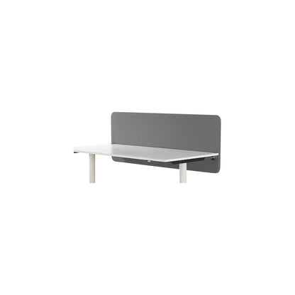 Softline Event acoustic desk partition, suspended downwards, height 650 mm, fabric, width 1600 mm, grey.