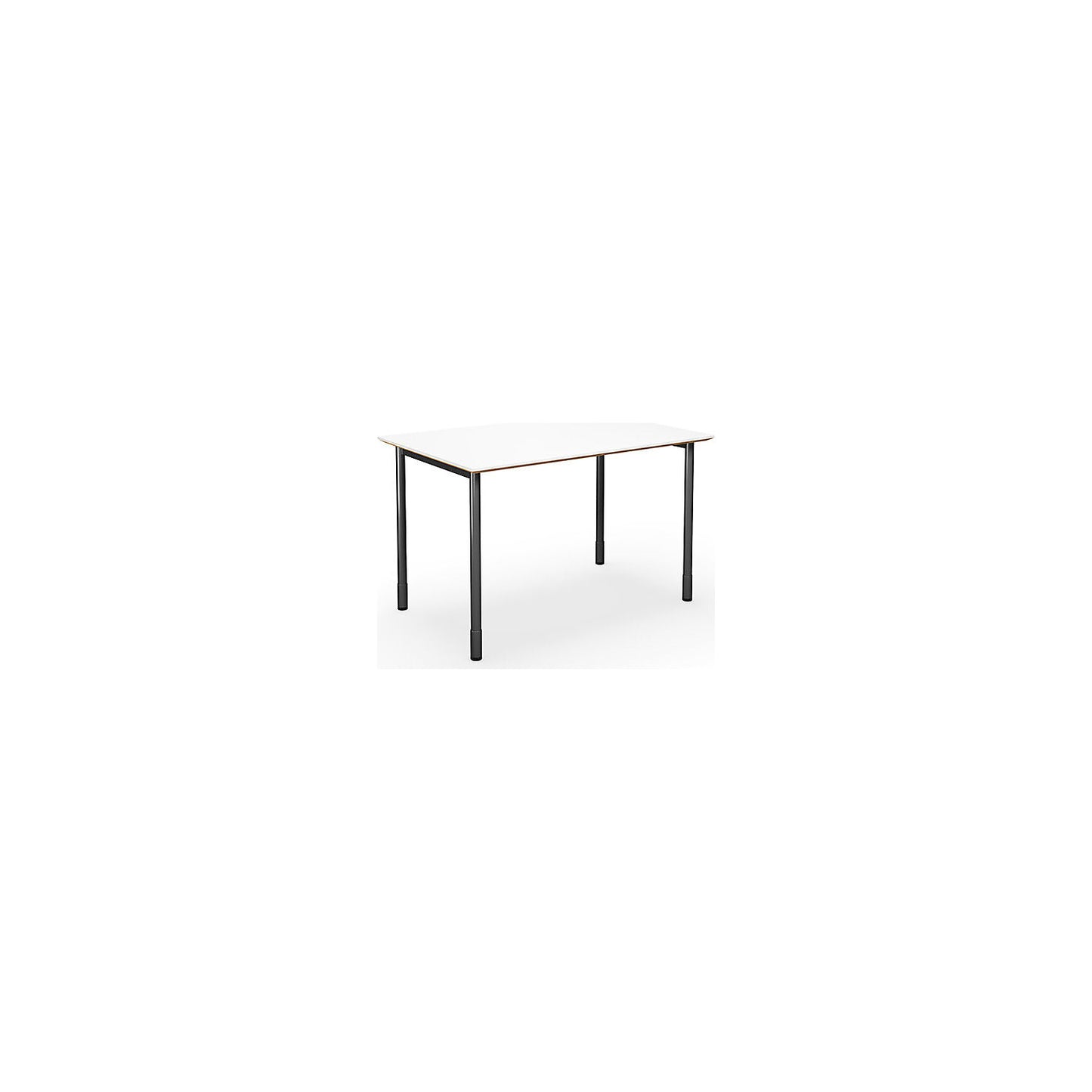 DUO-C Trend multi-purpose desk, straight tabletop, depth 800 mm, width 1200 mm, white / black.