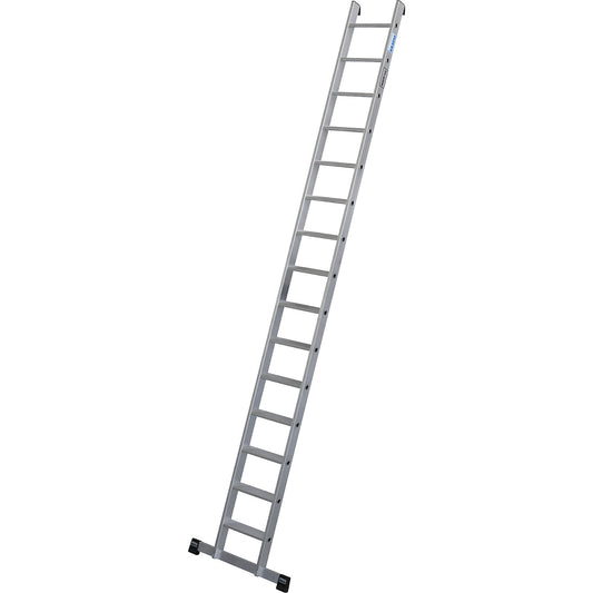Heavy duty lean to ladder, 80 mm aluminium steps, up to 225 kg, 15 steps.