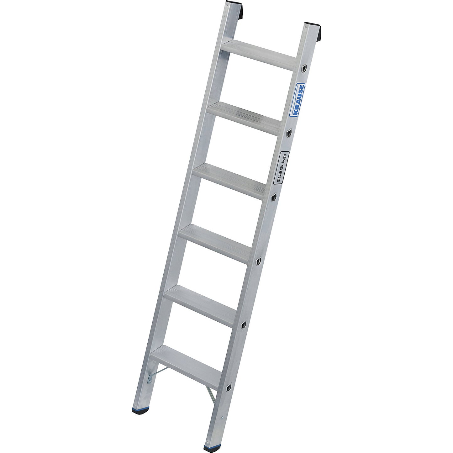 Heavy duty lean to ladder, 80 mm aluminium steps, up to 225 kg, 6 steps.