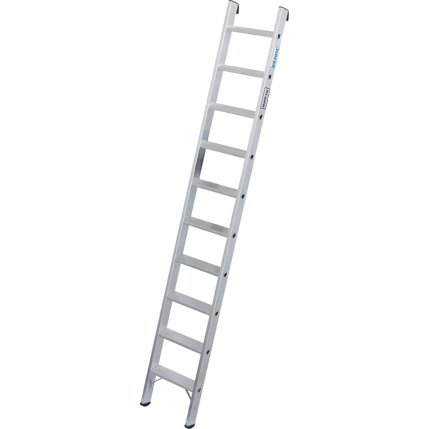 Heavy duty lean to ladder, 80 mm aluminium steps, up to 225 kg, 10 steps.