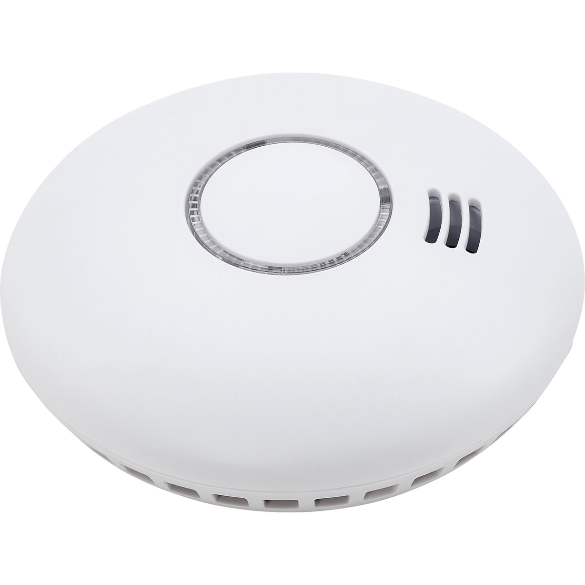 Wireless heat and smoke alarm, set of 2, battery operated, for connection to a network, HxØ 48 x 125 mm.