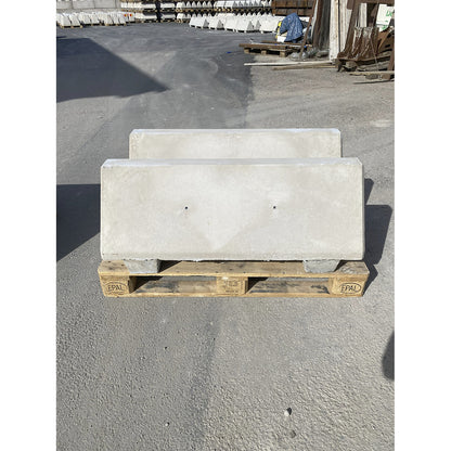 Concrete barrier, LxWxH 1090 x 390 x 465 mm, pack of 2, grey.
