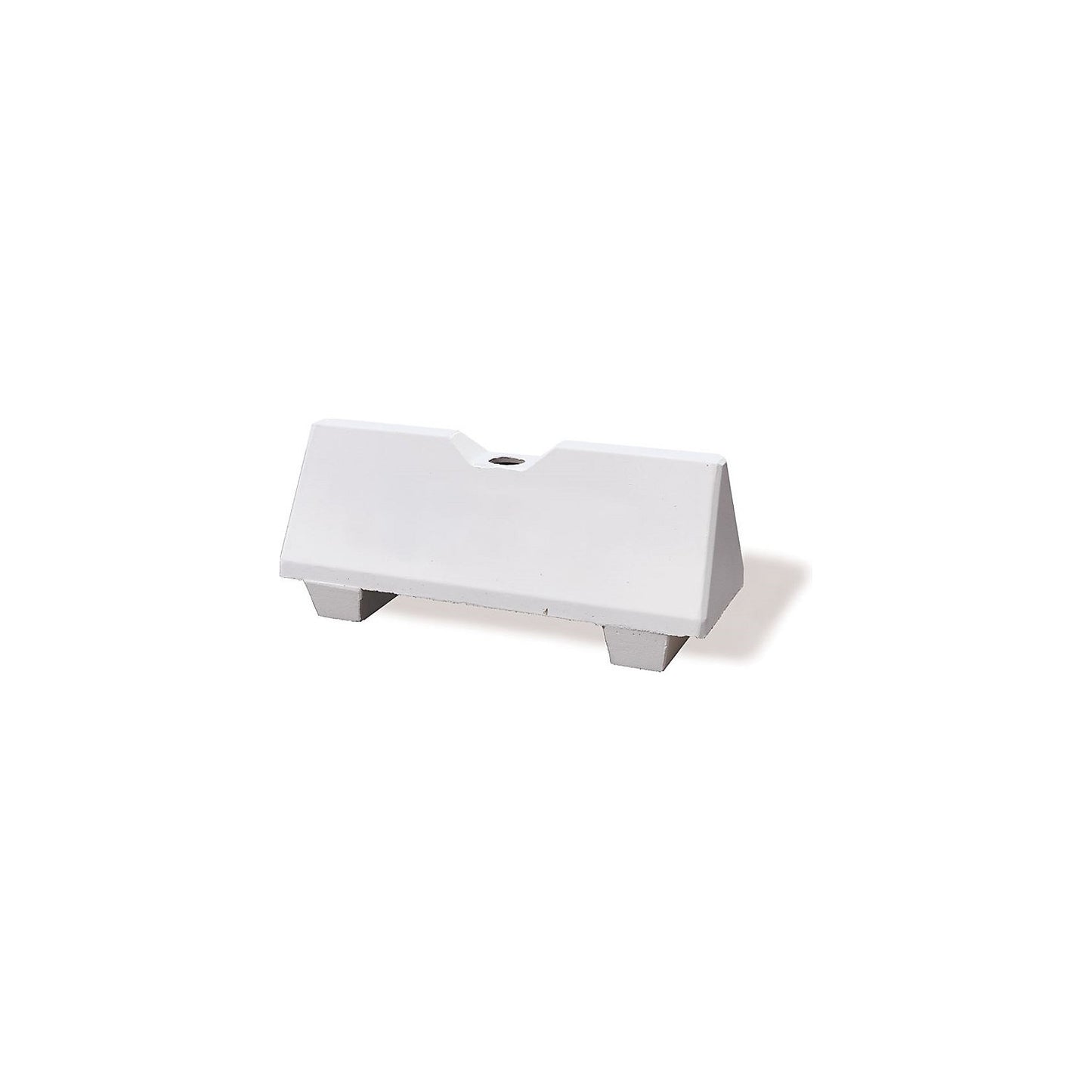 Concrete barrier, LxWxH 1090 x 390 x 465 mm, pack of 2, white, with hole.