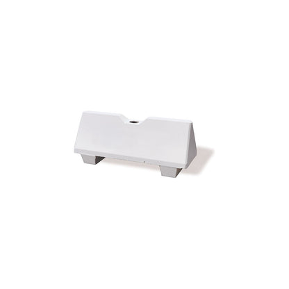 Concrete barrier, LxWxH 1090 x 390 x 465 mm, pack of 2, white, with hole.