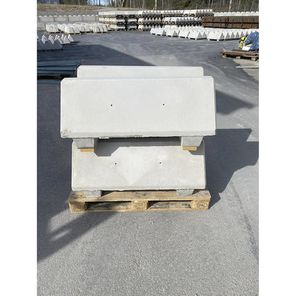 Concrete barrier, LxWxH 1090 x 390 x 465 mm, pack of 4, grey.