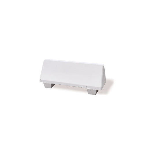 Concrete barrier, LxWxH 1090 x 390 x 465 mm, pack of 4, white.