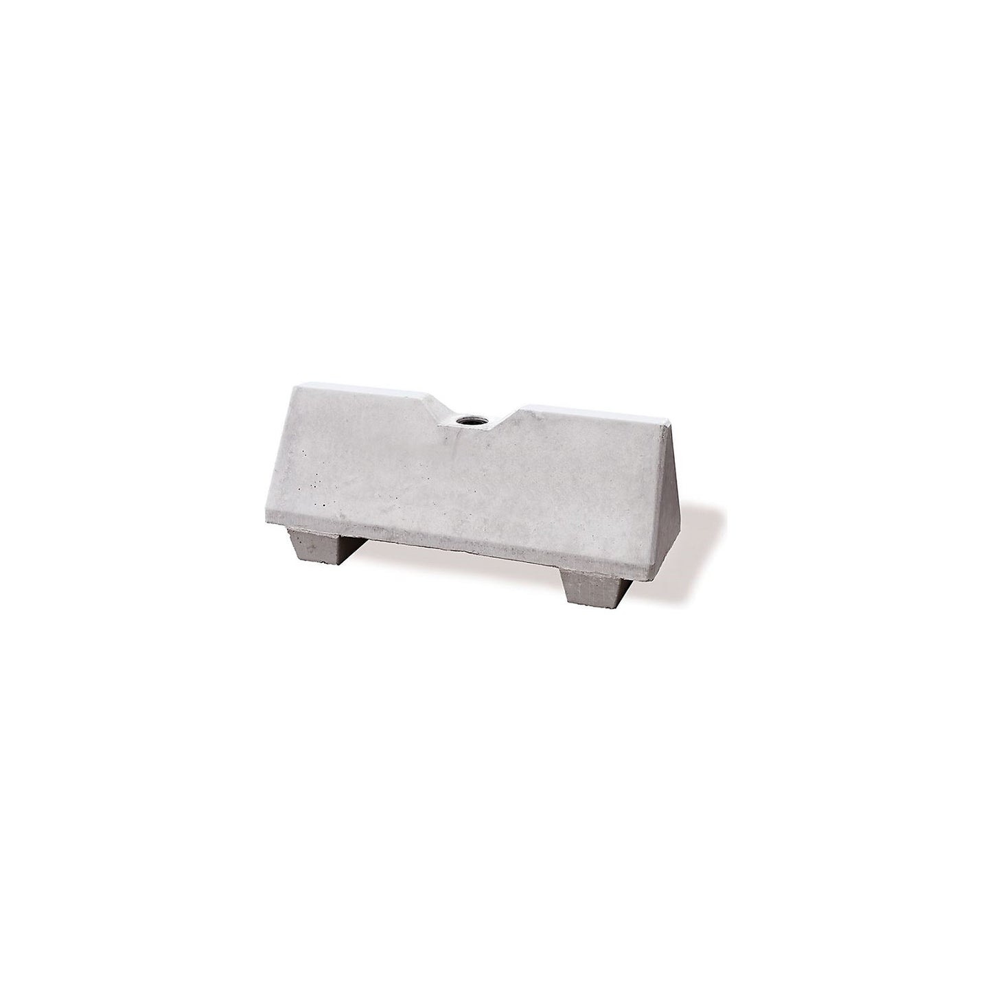 Concrete barrier, LxWxH 1090 x 390 x 465 mm, pack of 2, grey, with hole.