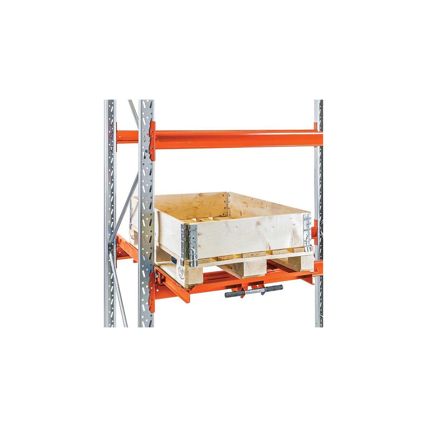 Assembly kit for Space pallet racking, max. shelf load 700 kg, support height 140 mm.