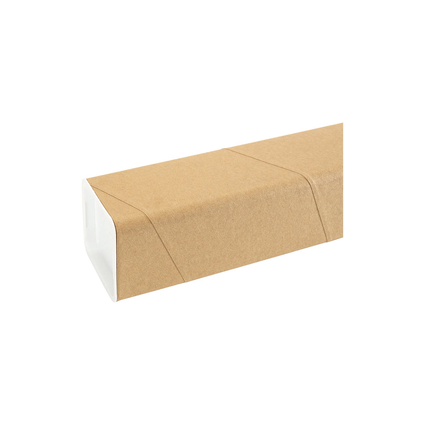 Postal tube, square, brown, internal LxWxH 430 x 105 x 105 mm, A2, pack of 10.