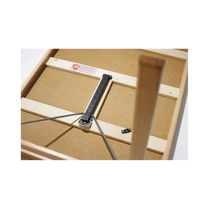 Folding table, metal frame, aluminium silver, WxD 1800 x 800 mm, laminate tabletop.