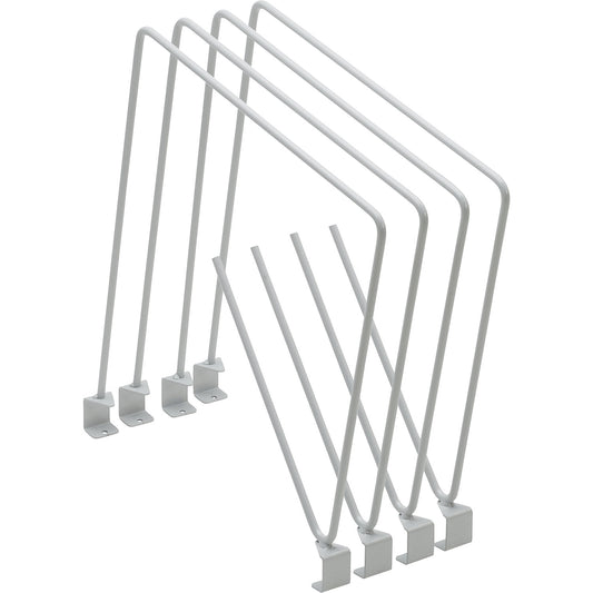 Divider bar set, for steel shelves, for depth 300 mm.