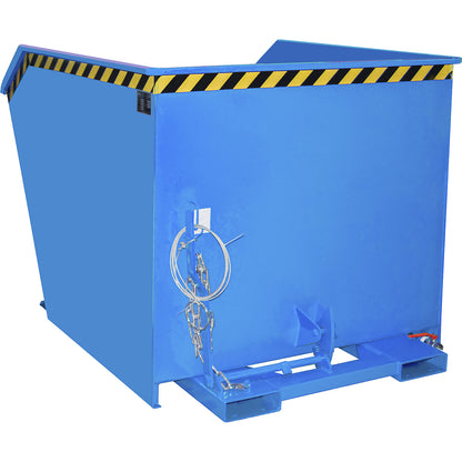 SGU skip for metal swarf, capacity 1.5 m³, light blue.