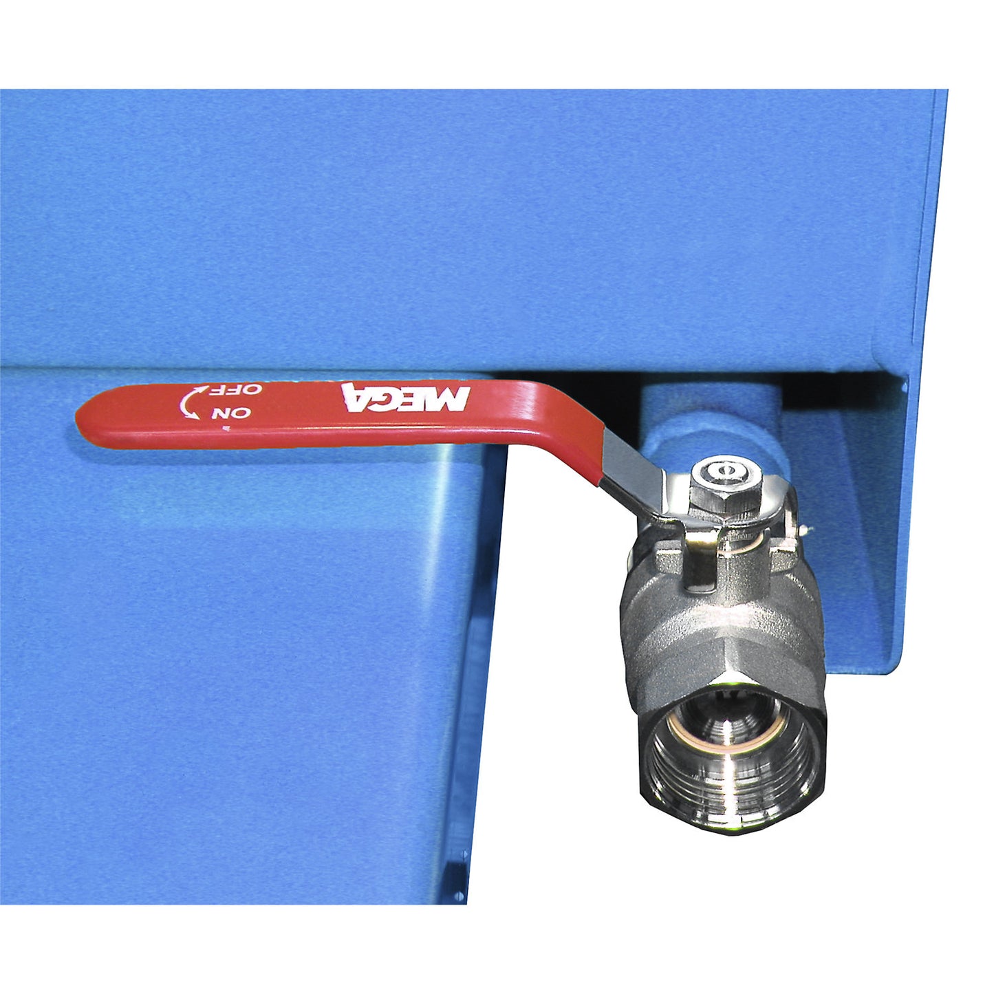 SGU skip for metal swarf, capacity 1.5 m³, light blue.