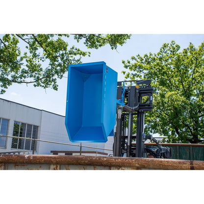 GU-E skip for metal swarf, capacity 0.5 m³, flame red.