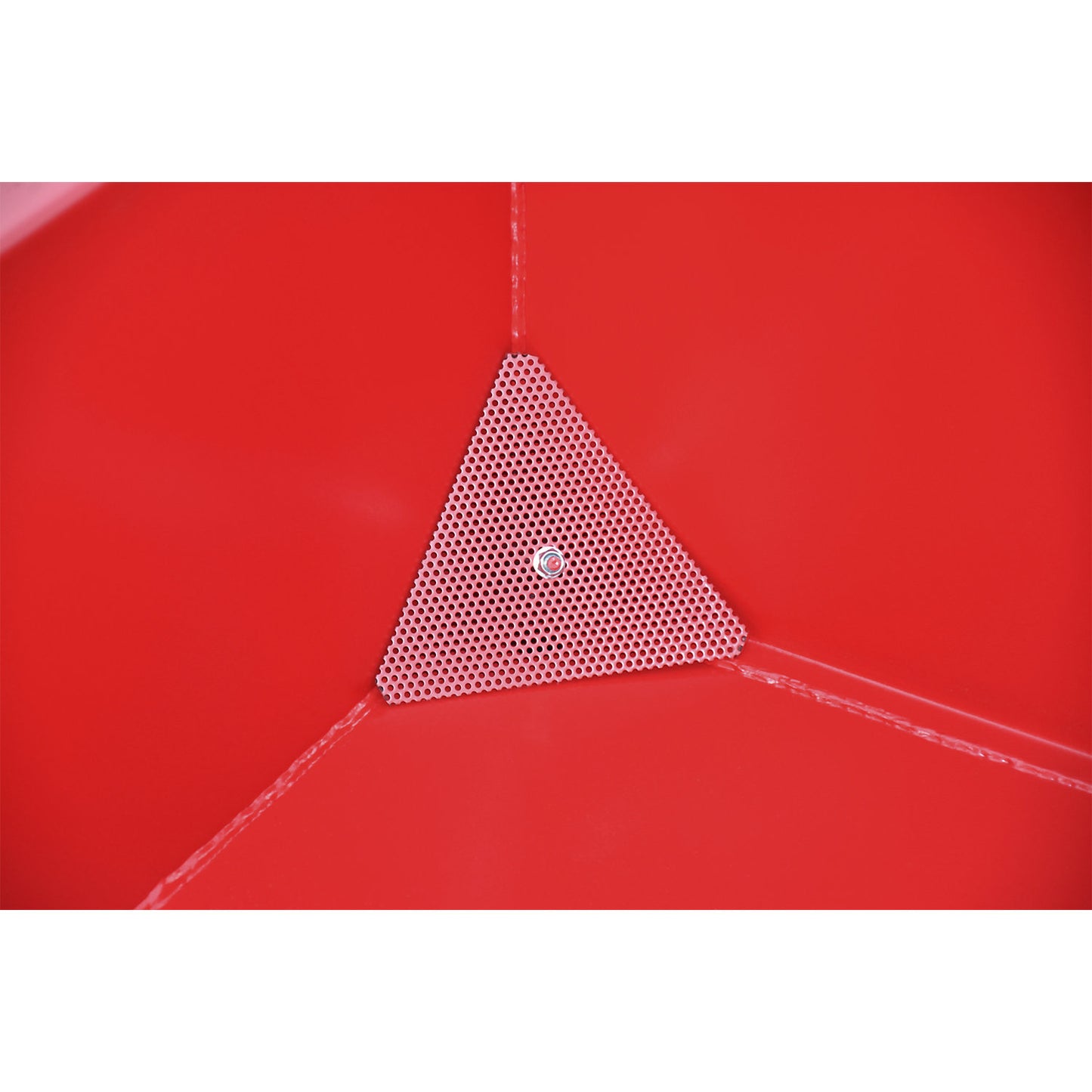 GU-E skip for metal swarf, capacity 2 m³, flame red.