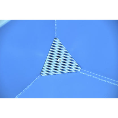 GU-E skip for metal swarf, capacity 0.75 m³, light blue.