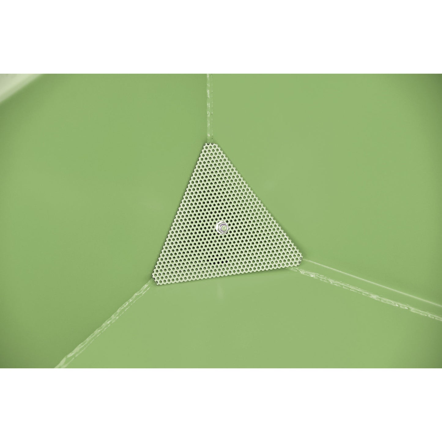 GU-E skip for metal swarf, capacity 2 m³, reseda green.