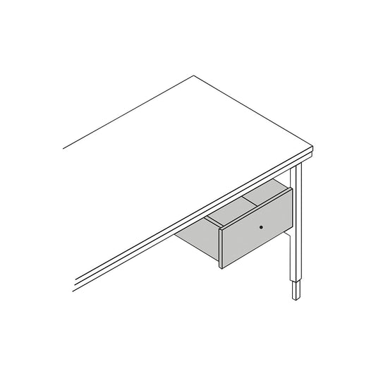 Drawer, internal HxWxD 120 x 460 x 495 mm, black.