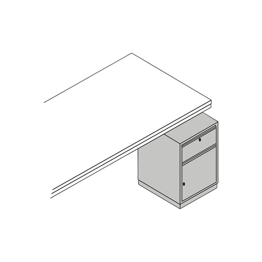 Cupboard unit, fixed, HxWxD 785 x 535 x 600 mm, black.