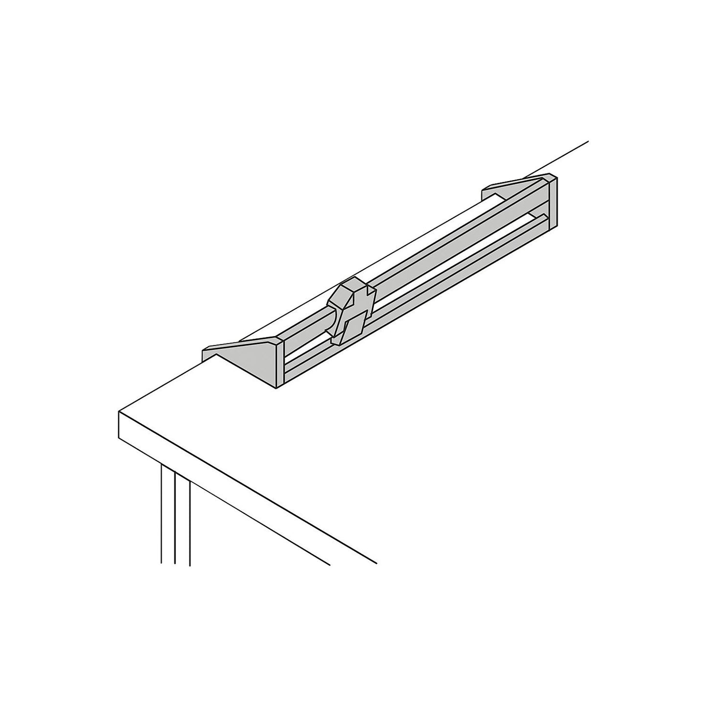 Cutting device, cutting width 1 m, for paper and film, black.