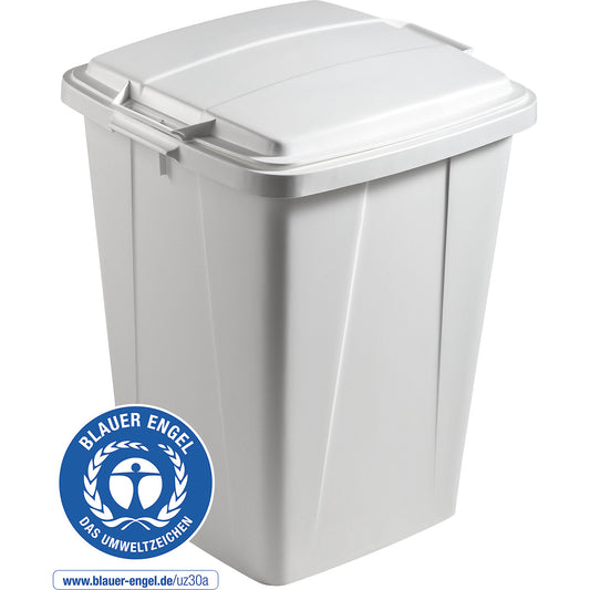 DURABIN® ECO recyclable waste container, capacity 90 l, HxWxD 610 x 520 x 490 mm, grey.