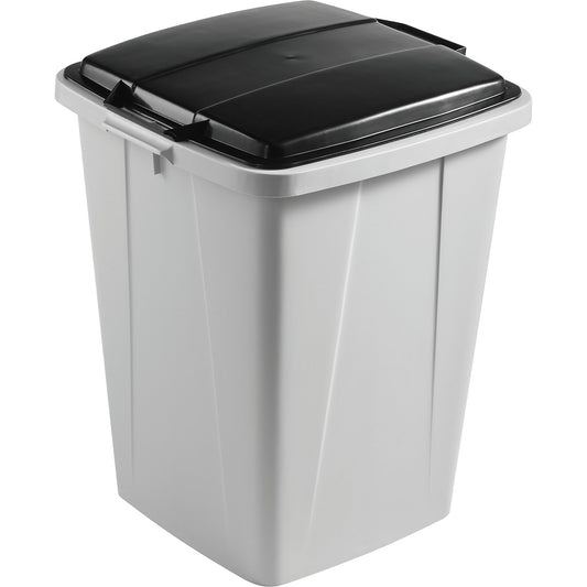 DURABIN® recyclable waste container, capacity 90 l, HxWxD 610 x 520 x 490 mm, grey/black.