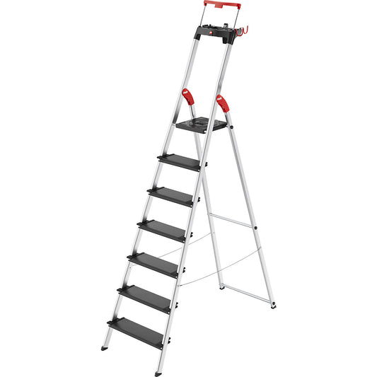 TopLine L100 safety ladder, max. load up to 150 kg, 7 steps.