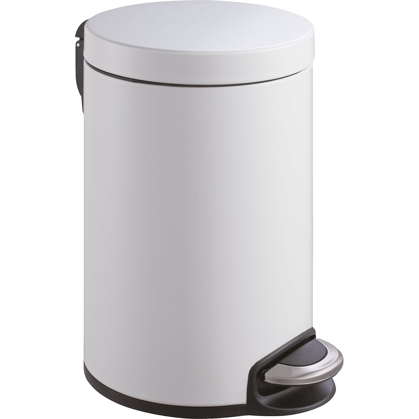 Waste collector with pedal, capacity 20 l, Ø x H 292 x 455 mm, white.
