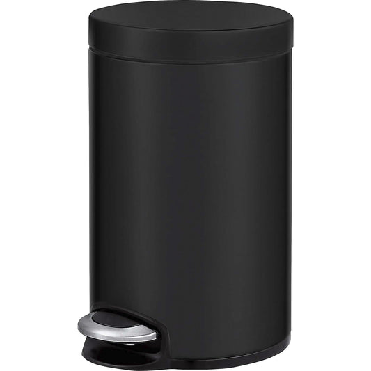 Waste collector with pedal, capacity 20 l, Ø x H 292 x 455 mm, matt black.