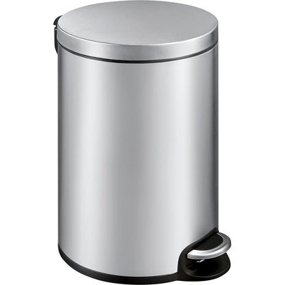 Waste collector with pedal, capacity 20 l, Ø x H 292 x 455 mm, stainless steel.