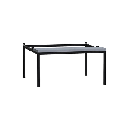 Base frame with bench for Fydor locker series, black / grey, width 800 mm.