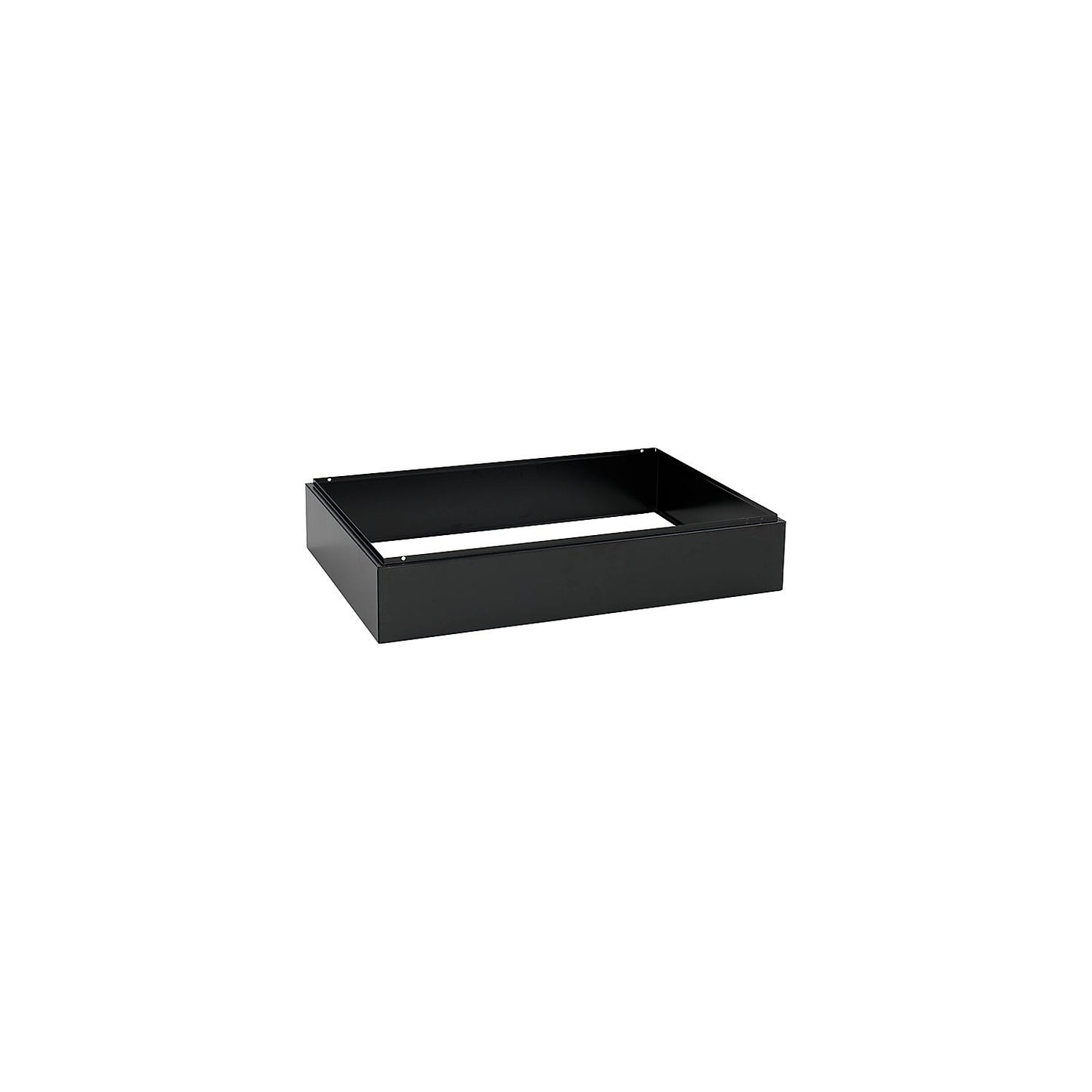 Enclosed plinth for Fydor locker series, black, width 800 mm.