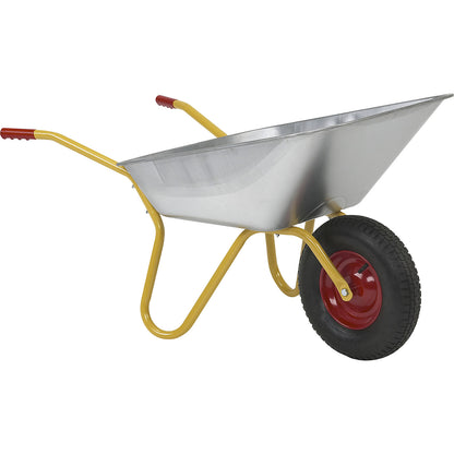BD light wheelbarrow, 100 l, LxW 1230 x 690 mm, pneumatic tyre.