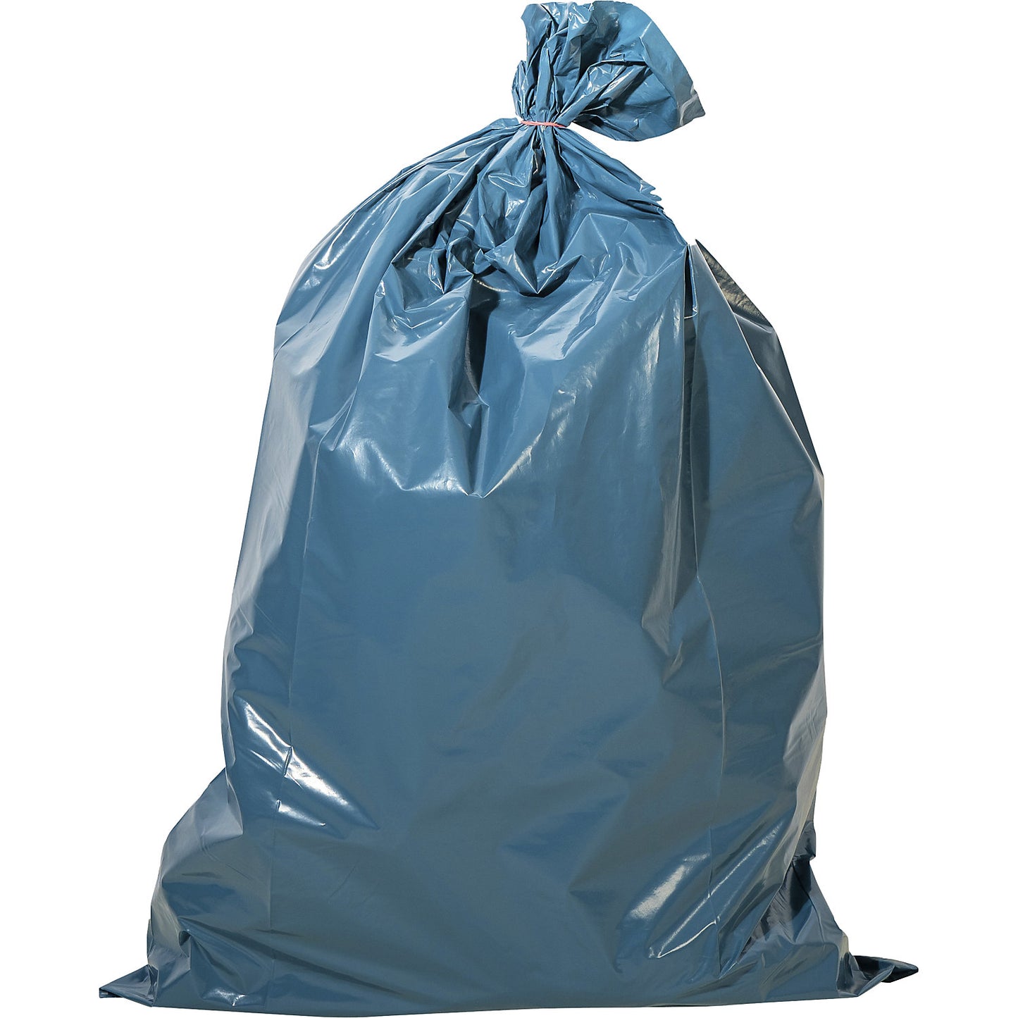 Waste sacks, 100% PCR LDPE, 120 l, 37 µm, WxL 700 x 1100 mm, pack of 250, blue.