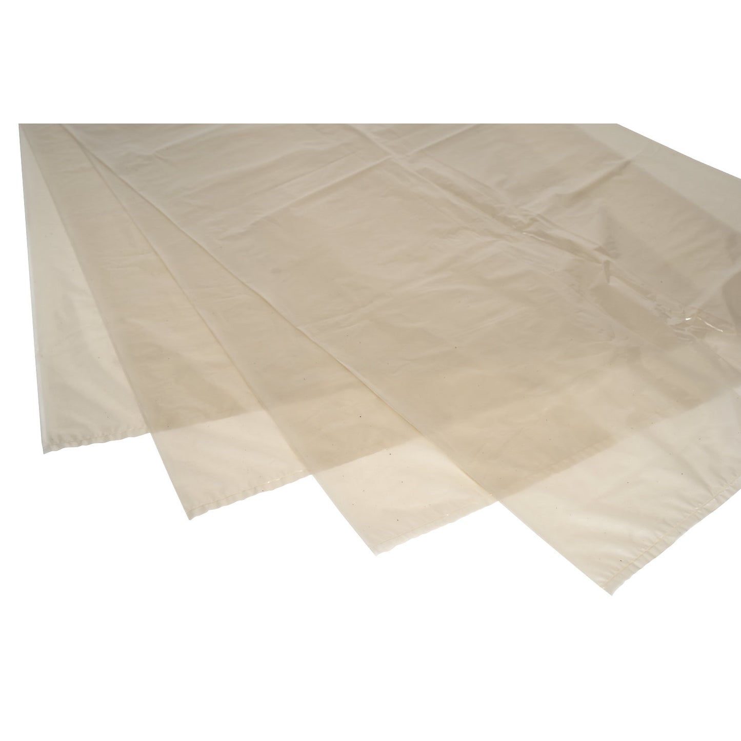 Large capacity waste sacks, PCR LDPE, 240 l, LxWxH 650 x 550 x 1350 mm, pack of 100, 47 µm, transparent.